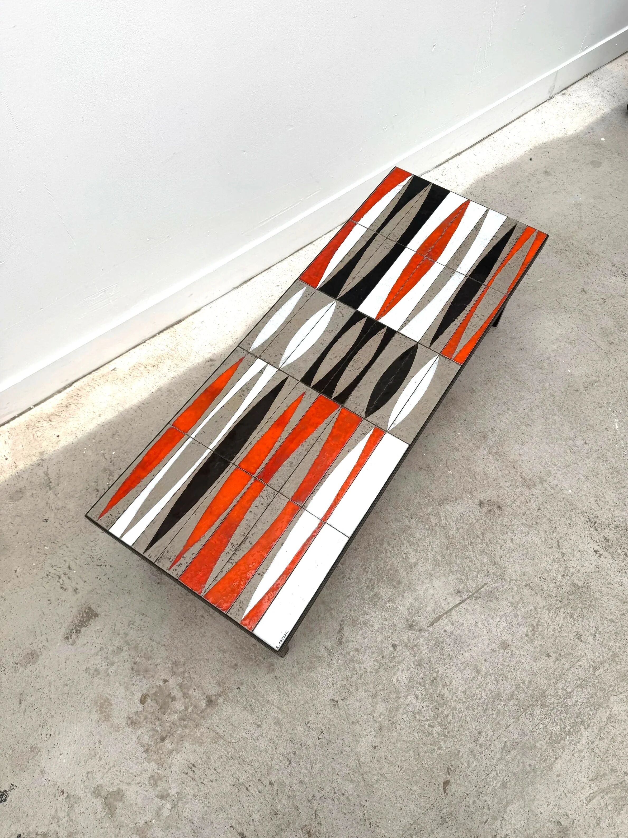 Table basse « Navette » de Roger Capron en céramique, 1950