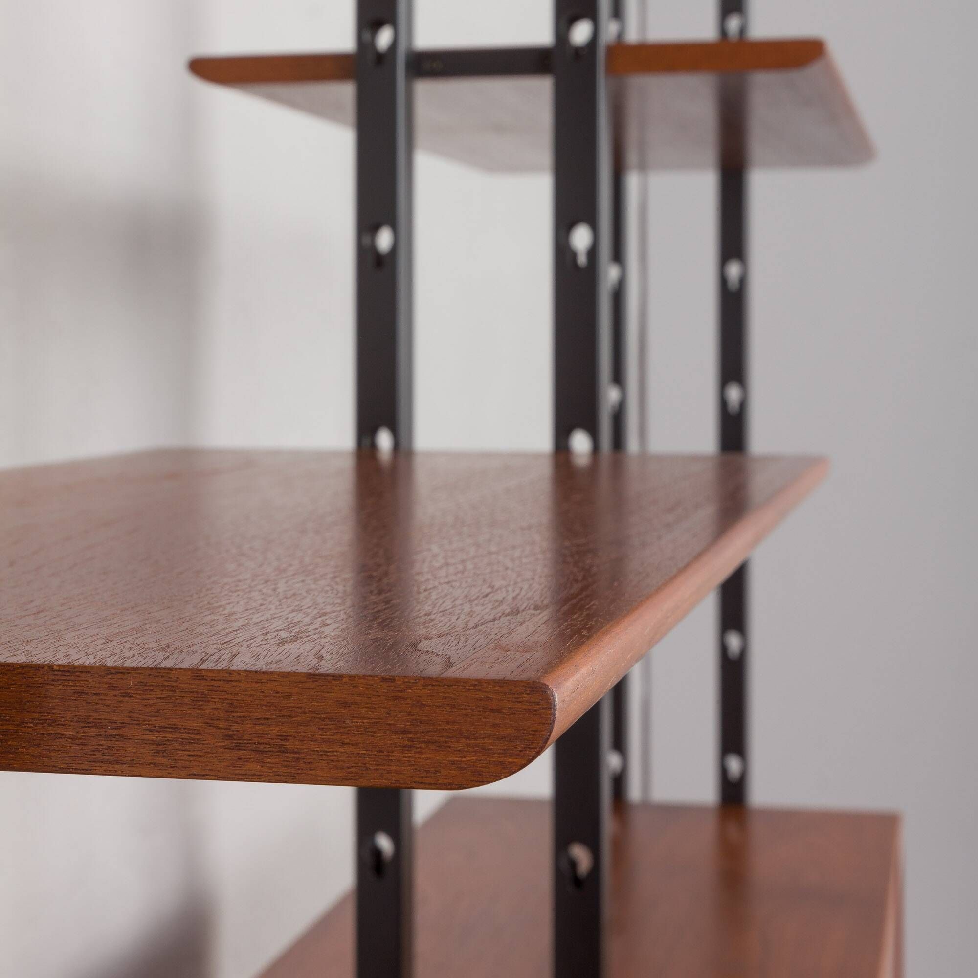 Italian mid century free standing wall unit or room divider with secretaire or bar cabinet, 1960s