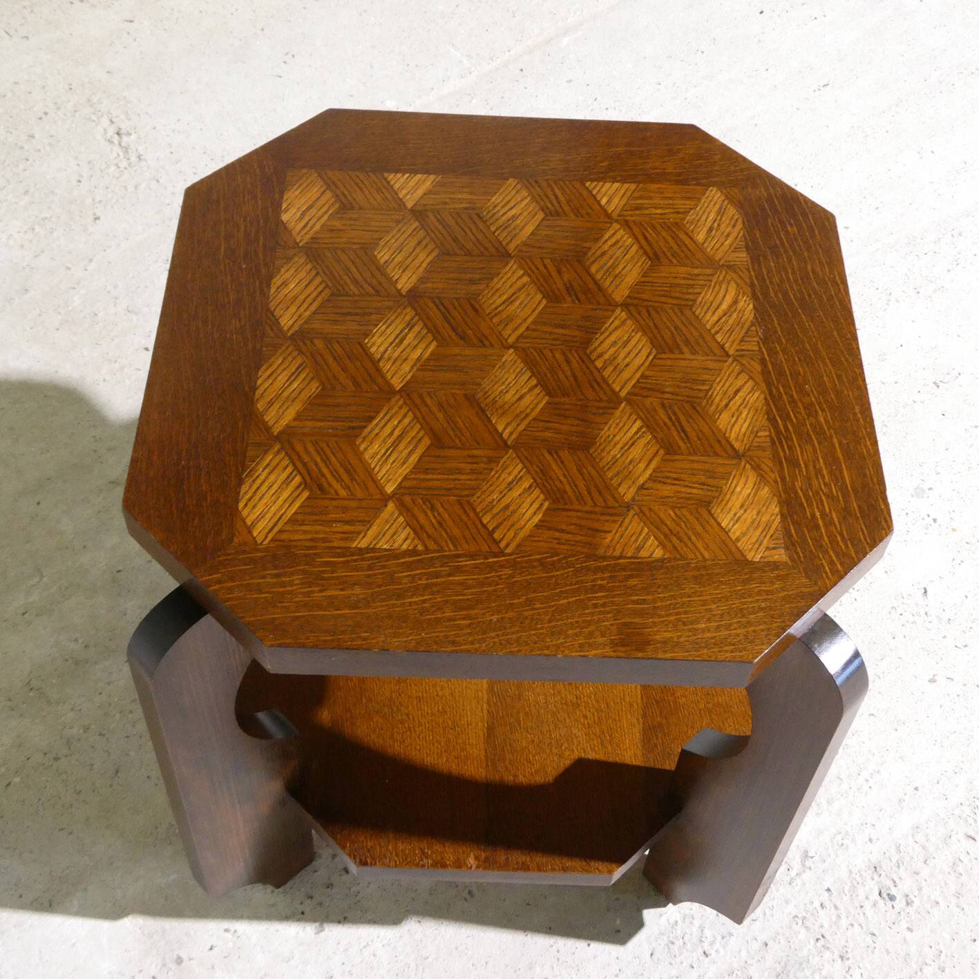 table basse Art Déco en chêne, 1950