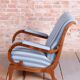 Biedermeier Armchairs in Oak, Spruce and Walnut, Austria, 1830s, Set of 2