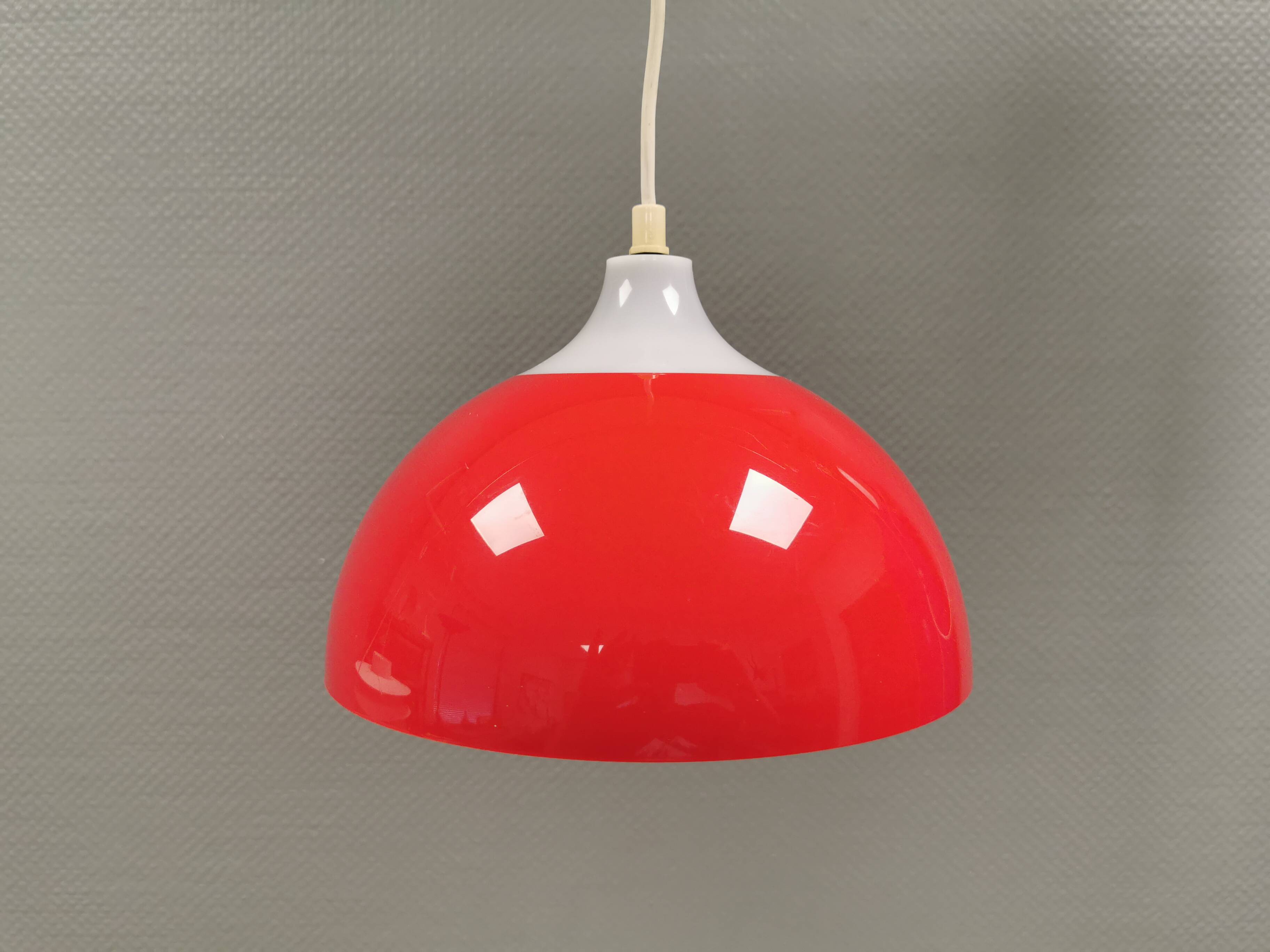 Bent Karlby hanging lamp for ASK (A. Schrøder Kemi), Denmark, 1970s.