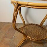 Rattan coffee table