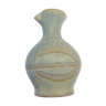 Pitcher or vase in glazed ceramics, signature to identify