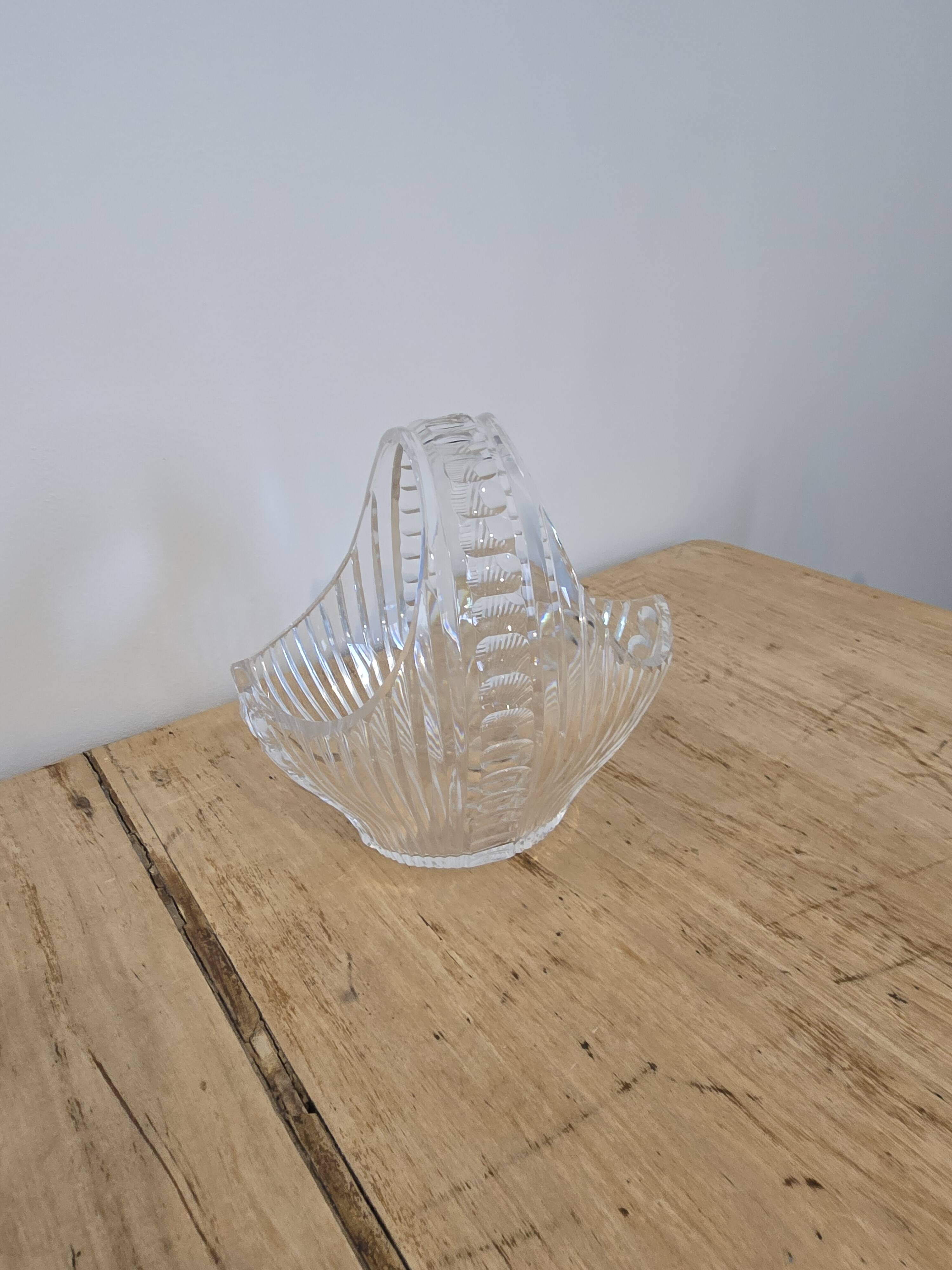 Crystal fruit basket 1960