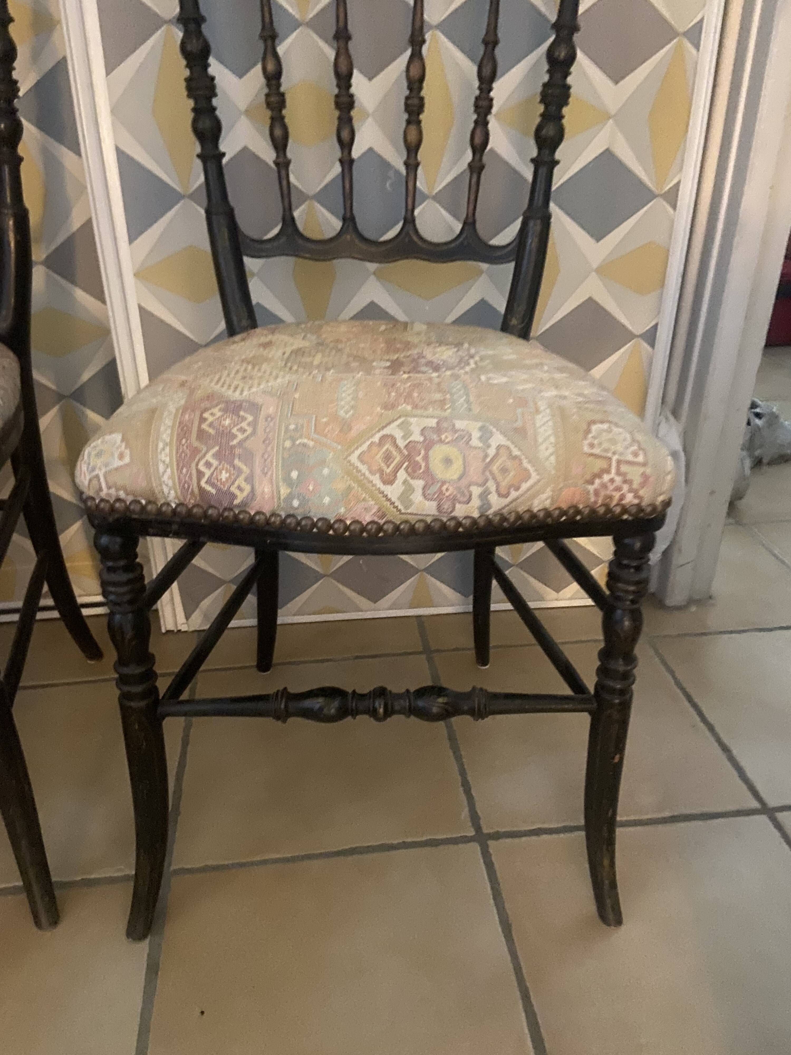 Pair of Napoleon III chairs