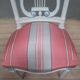 Chaise style Louis XVI laquée dossier lyre