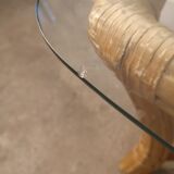 Table basse en rotin