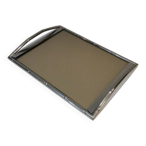 plateau chromé façon