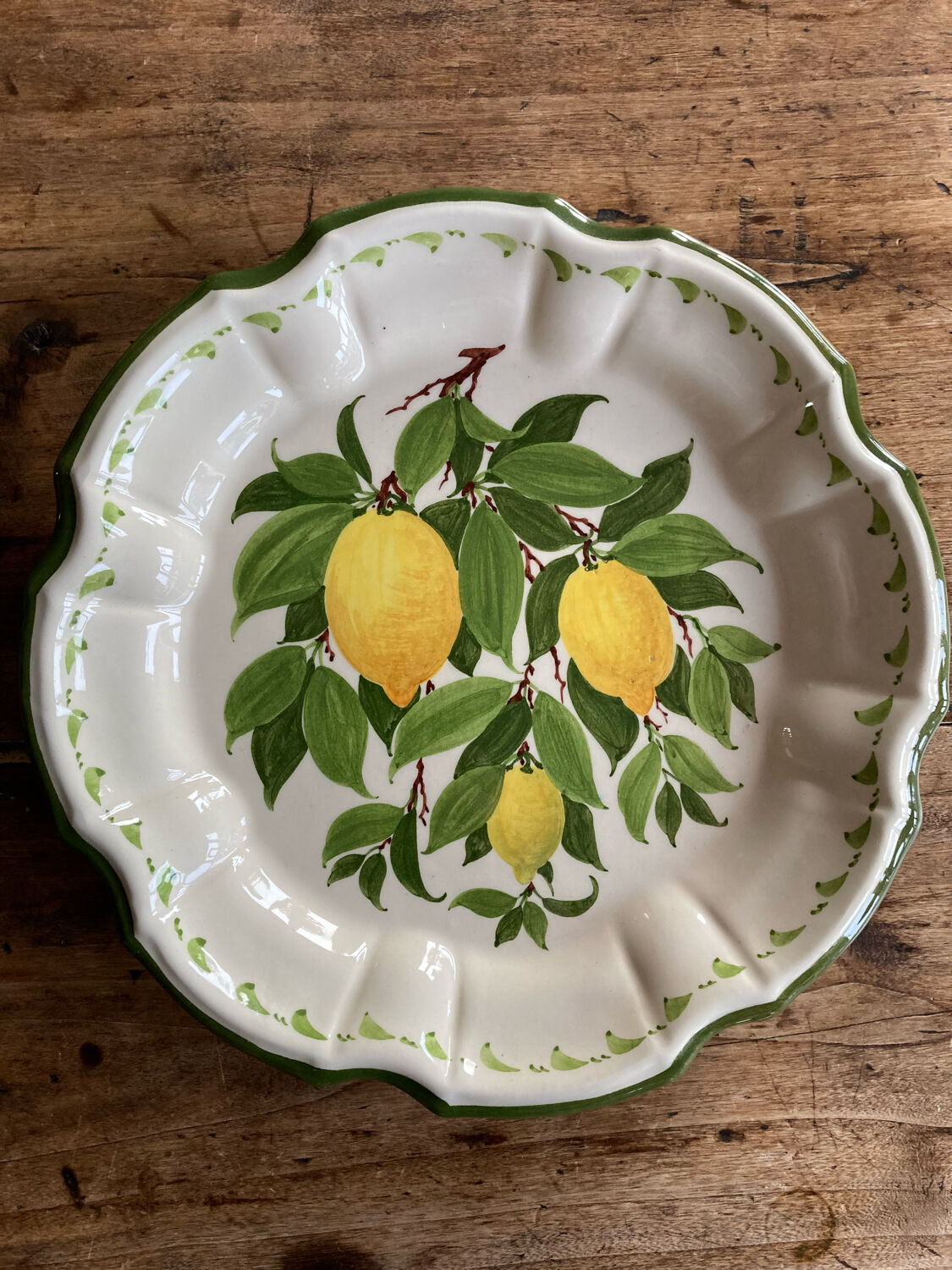 Assiettes citron de menton Perret gentil
