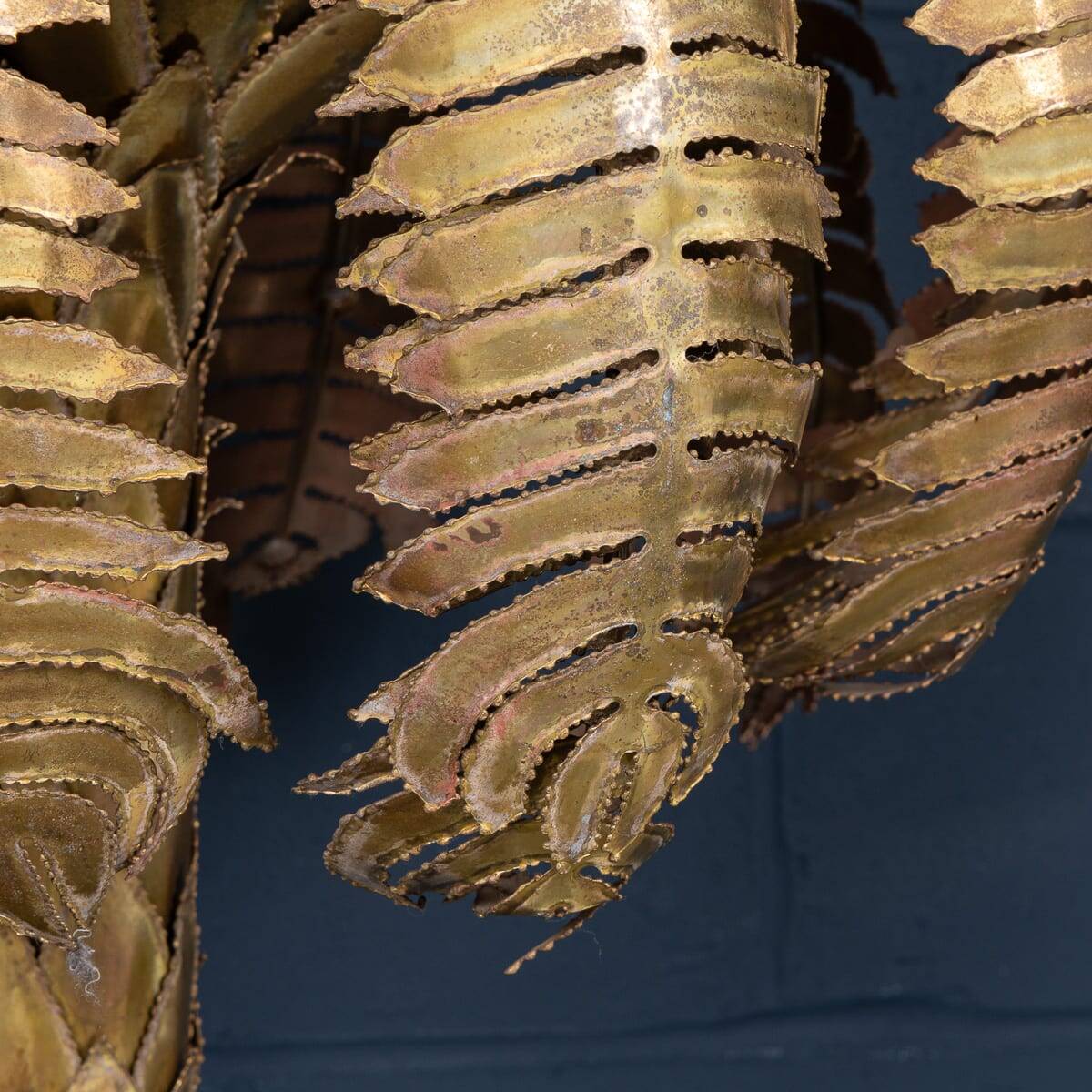 Lampadaire en palmier francaise du xxe siecle, christian techoueyres pour maison jansen