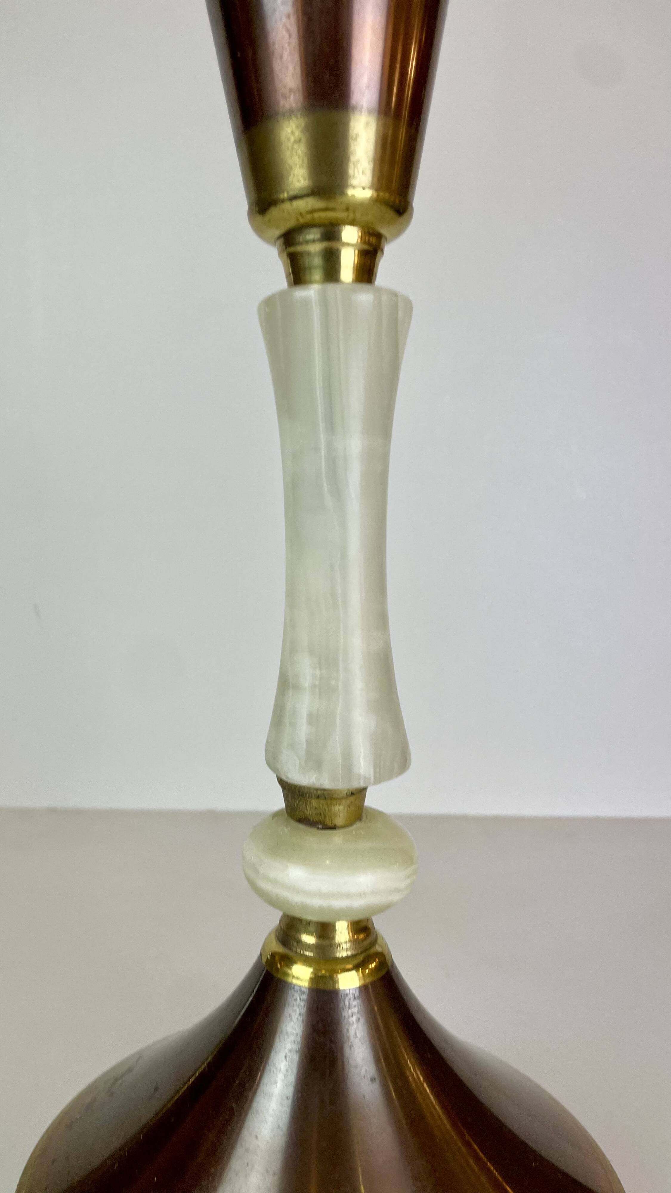 Italian Copper & Brass Ashtray on Foot, 1950s~60's