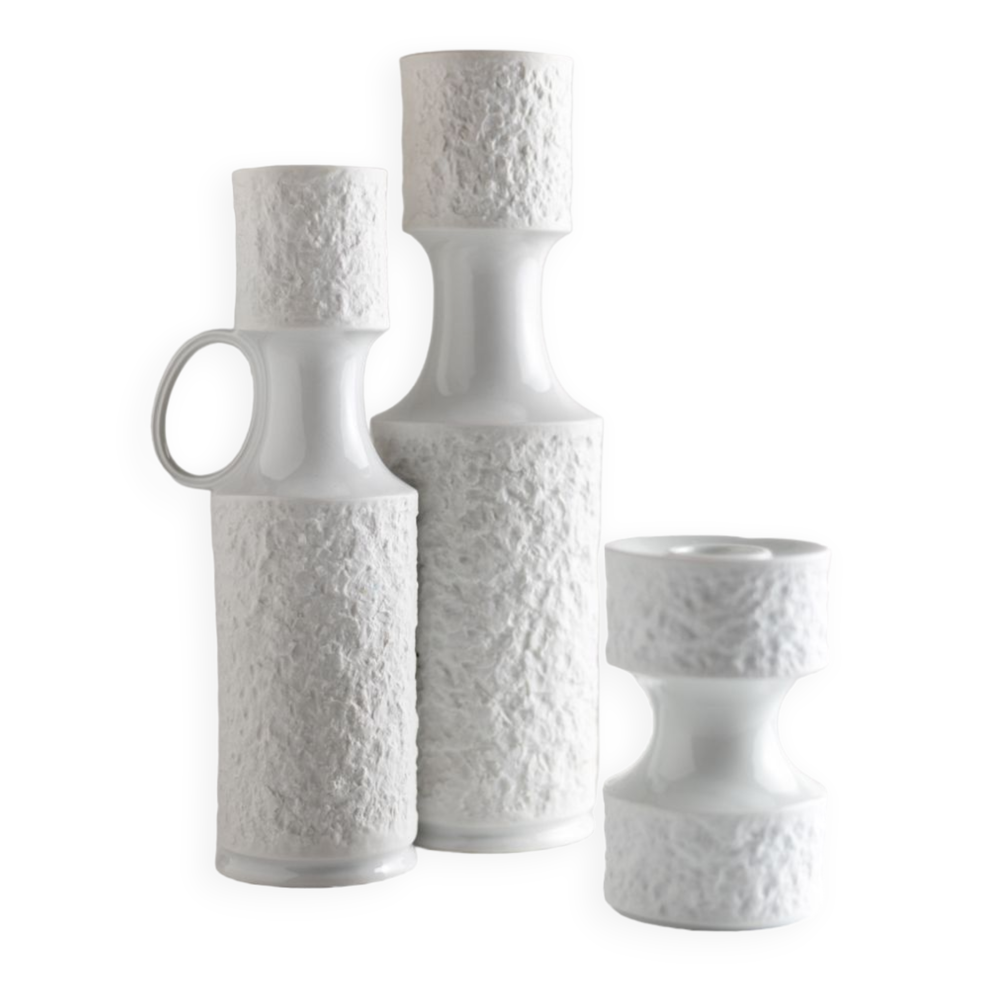 KPM West Germany Mid-Century Modern White China Set