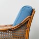 Pair of vintage armchairs in bamboo and Vienna straw 1960s modernism
