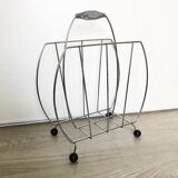 Vintage metal magazine rack