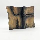 Reversible "Coal Black" / Brutalist Vase