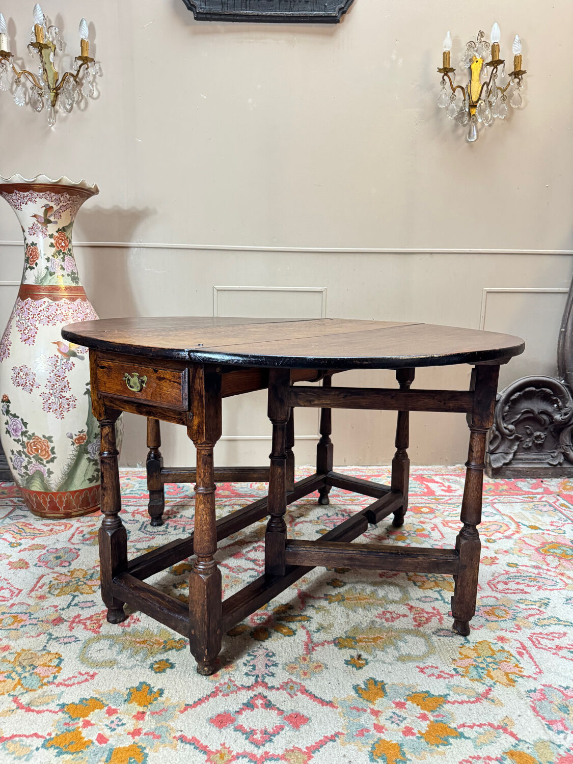 Table à volets dite « gâte leg », angleterre xviii eme siècle