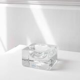 Cendrier en verre soufflé à bulles par Nybro Sweden