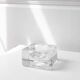 Bubble blown glass ashtray by Nybro Sweden