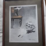 Signed english illustration