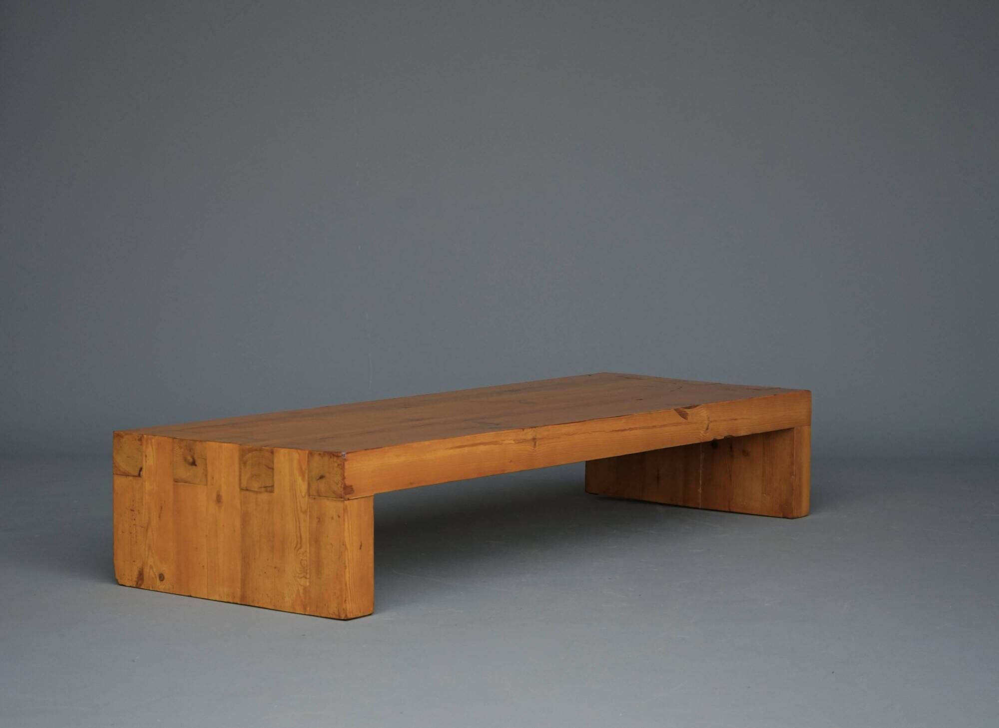 Low Pine Coffee Table in the style of Charlotte Perriand, 1960s