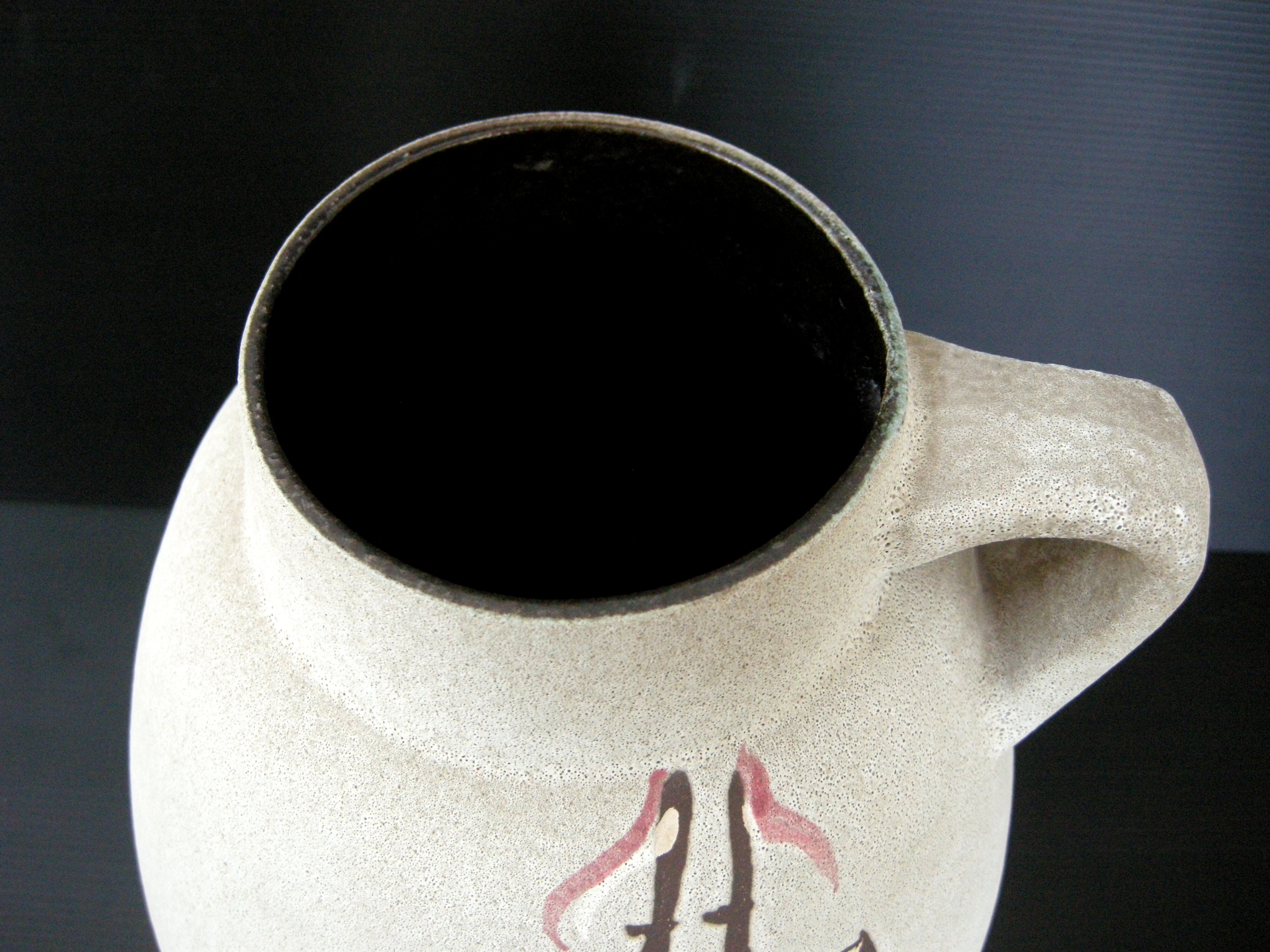 Vintage vase 1960 ceramic boats