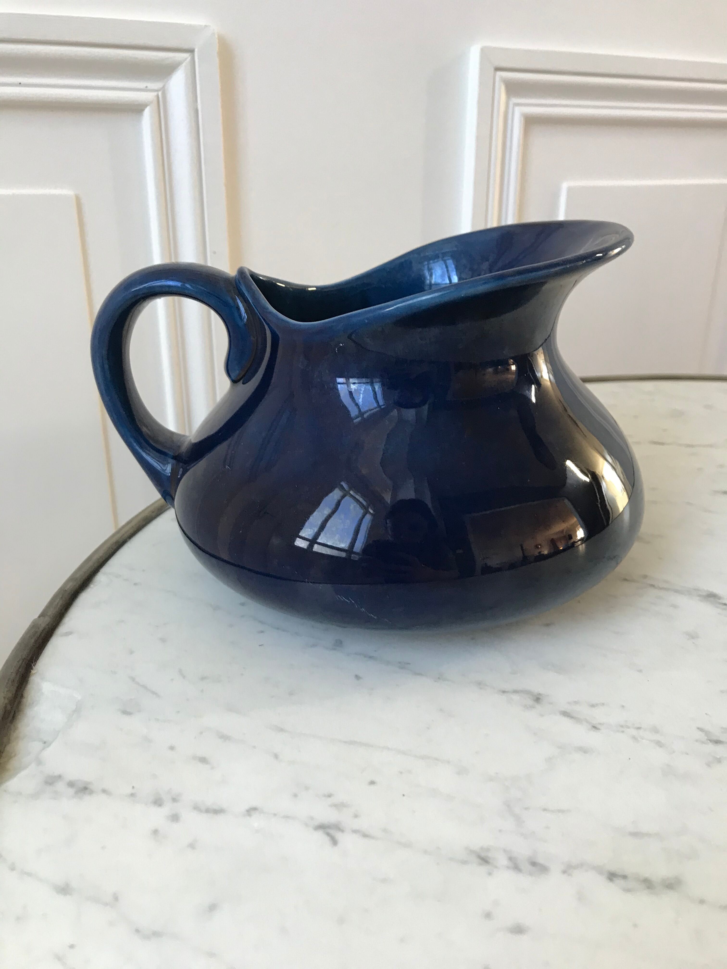 Navy blue pitcher 50s