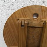 Folding stool by Roger Tallon in pine, 1960