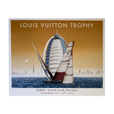 Affiche Razzia Louis Vuitton Trophy Dubai signé par l'artiste - Grand Format - On linen