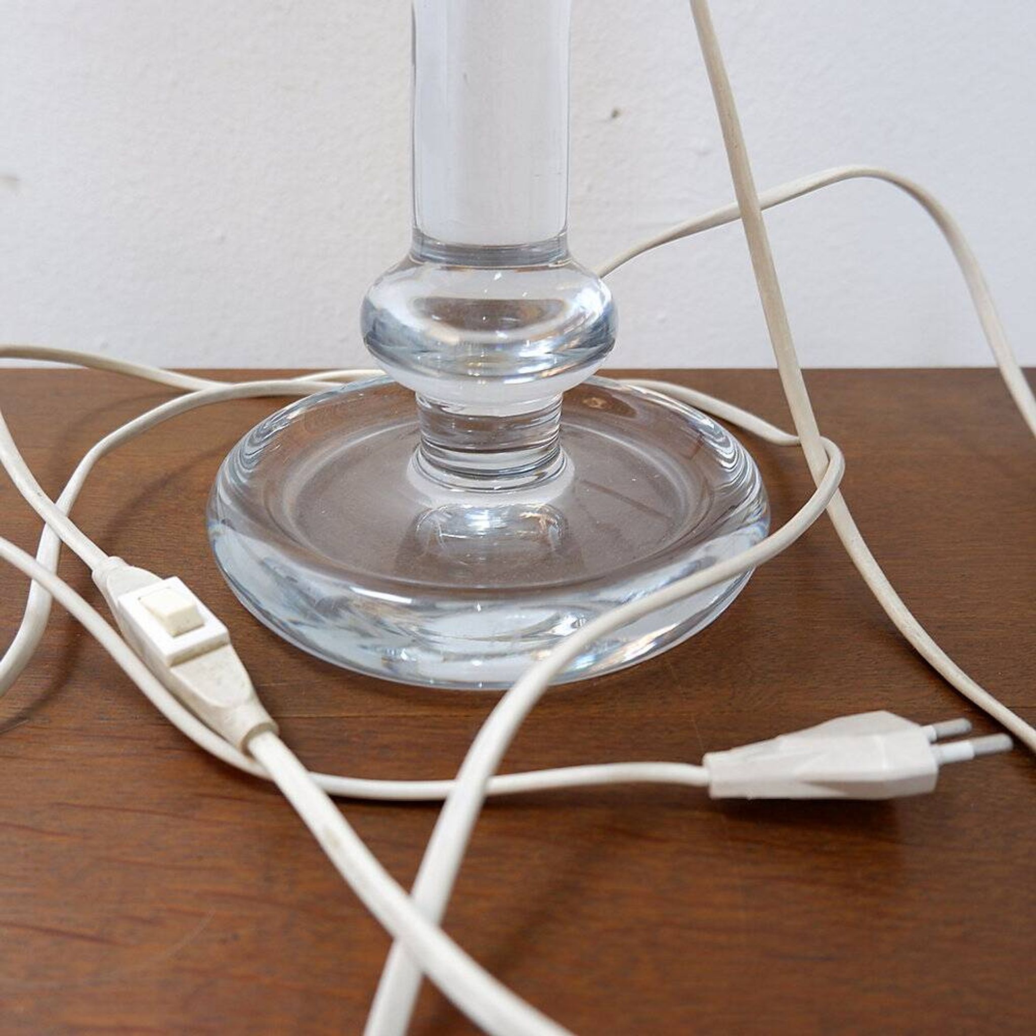 Sheraton glass table lamp, by Michael Bang for Holmegaard - 1970s