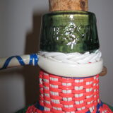 Vintage and multi-coloured demijohn