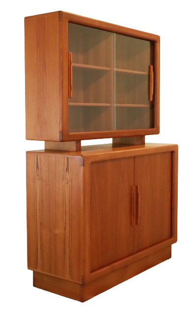 Vintage Danish design Dyrlund two-piece cabinet