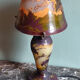 Lampe champignon style Gallé