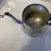 Chrome coffee maker teapot