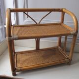 Rattan shelf