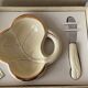 Butter dish and ceramic knife Poet Laval vintage 60s