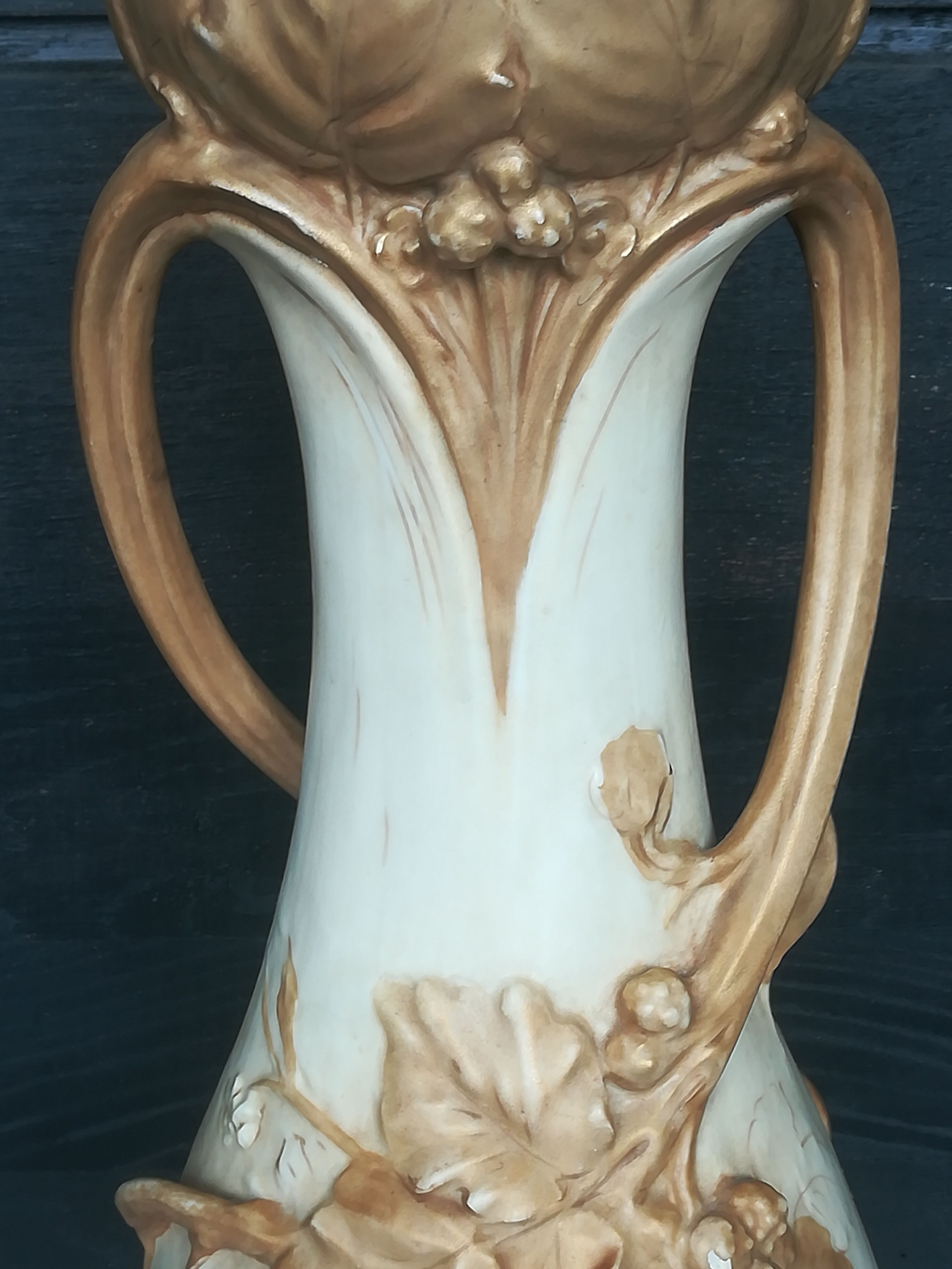 Royal Dux art nouveau porcelain vase