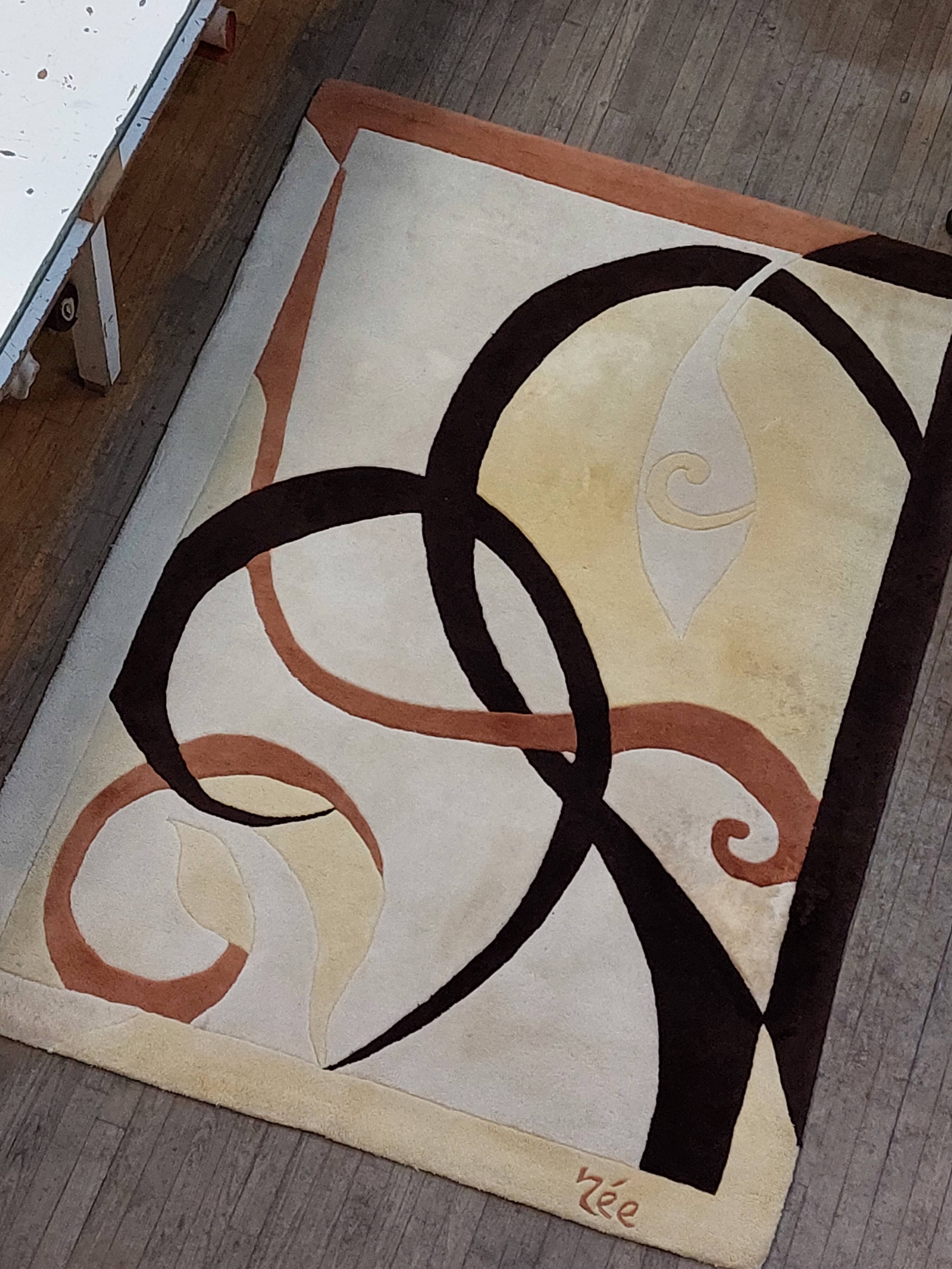 100% hand-knotted wool rug, ALTUNA model, by Née Créations - 170x240 cm
