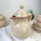 Mid-century speckled stoneware coffee set from the 20th century