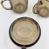 Arcopal smoked glass set