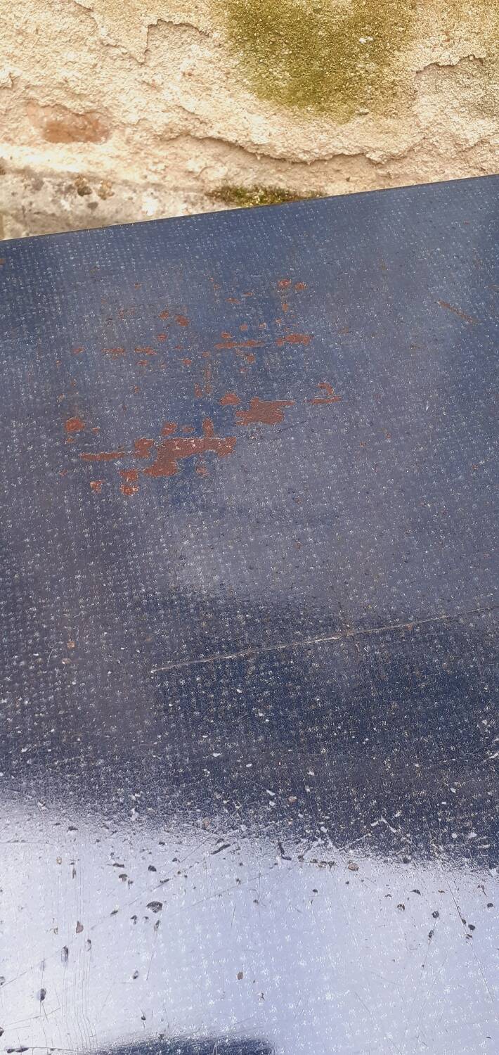 Strafor industrial metal desk, 1960s