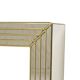 Miroir avec console argentés et dorés – Deknudt