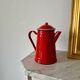 Vintage red enamel coffee pot