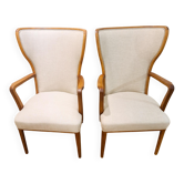 Chaises lounge Art Déco Svenska Kontorsmöbler, Suède, années 1940