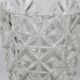 Diamond-cut chiseled glass vase 1960