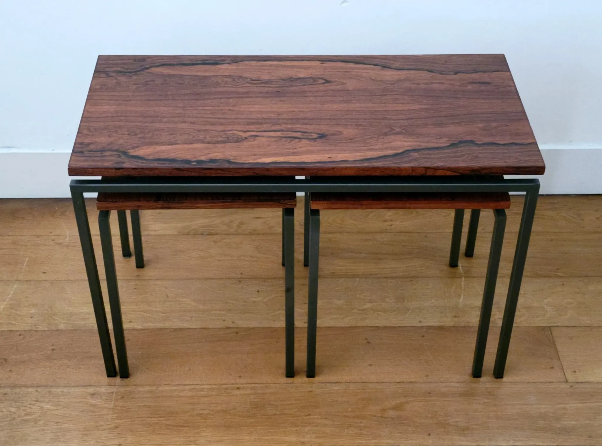 Rosewood nesting tables by Cees Braakman for Pastoe, 1960