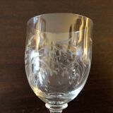 Carafe Baccarat and six matching glasses