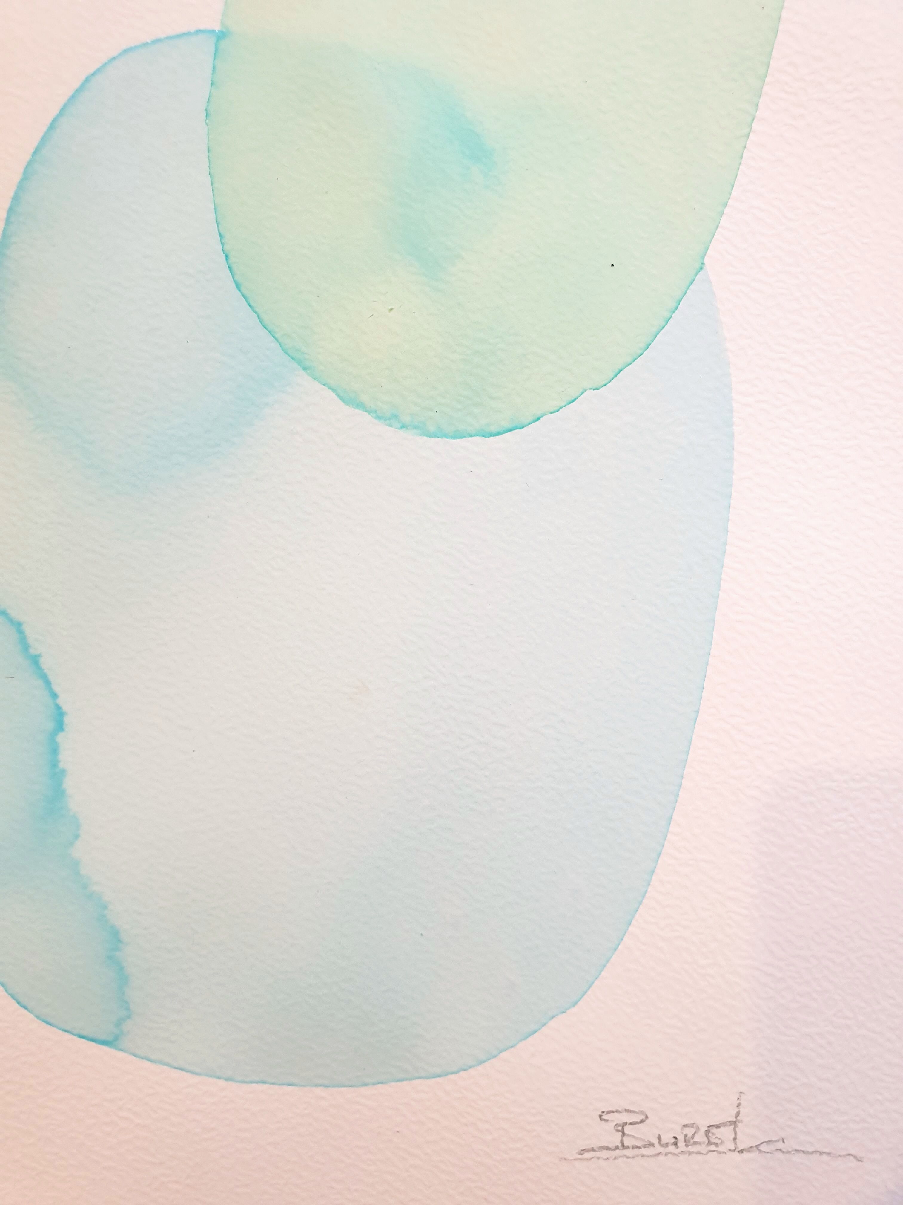 Abstract watercolor painting
