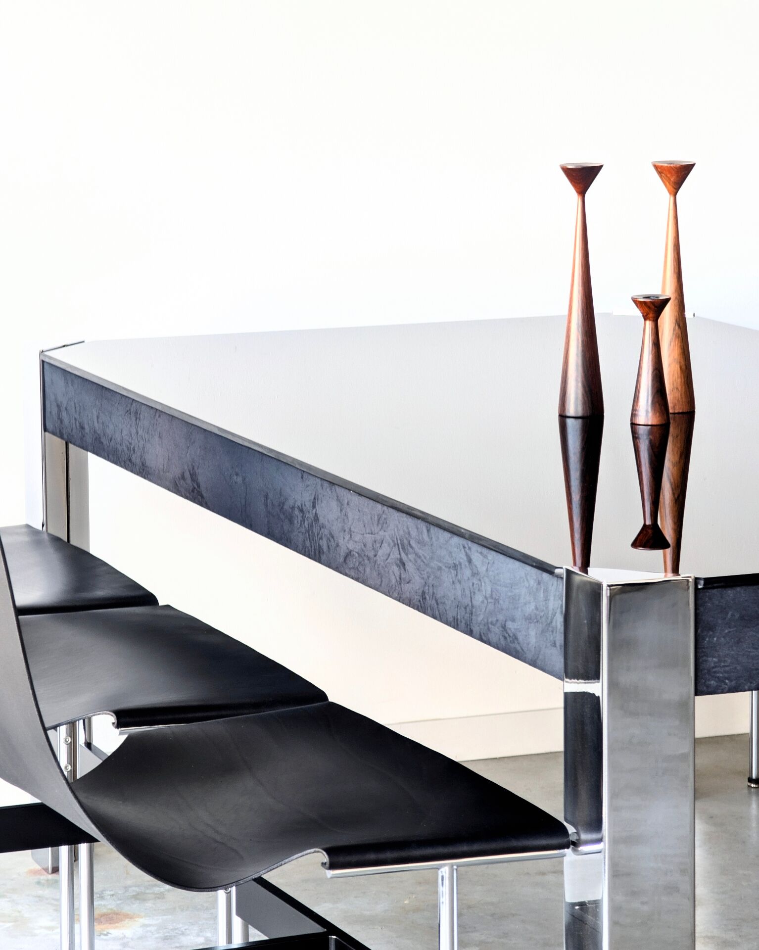 Vintage Tucroma table, Guido Faleschini for Mariani Hermes, 1970.