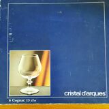 6 verres à Cognac cristal d 'arques