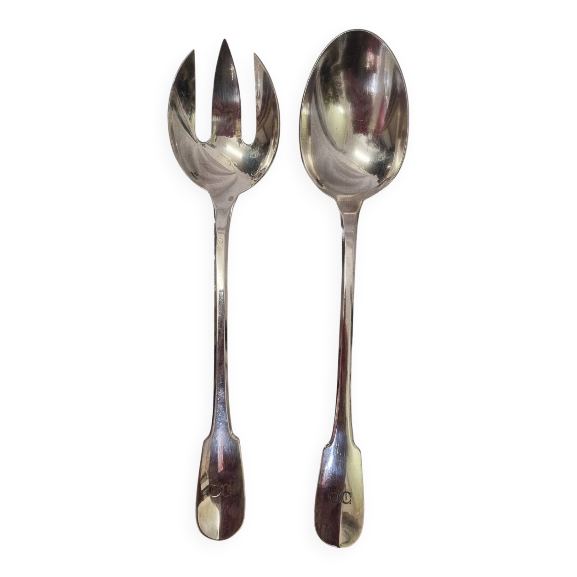 Christofle salad serving cutlery